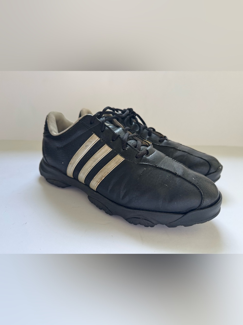 Adidas Powerband Black/ Silver Golf Shoes | Size 9.5